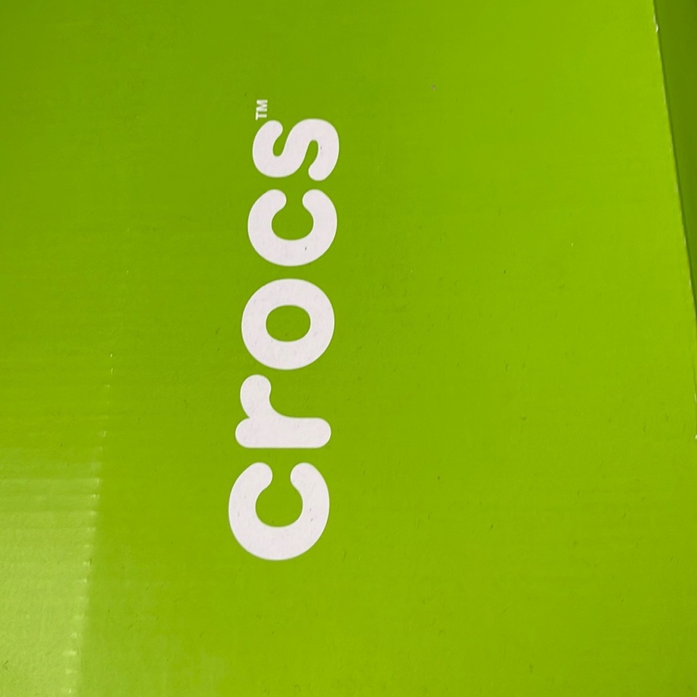 Crocs - Men’s athletic crocs black with white trim and loafer design